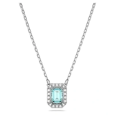 Image of Swarovski Millenia Pendant Necklace, Mint Coloured Crystal in a Rhodium Plated Setting, from the Collection