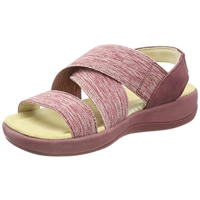 Image of Hush Puppies Women&#039;s Sophia Fisherman Sandal, RED, 6 UK