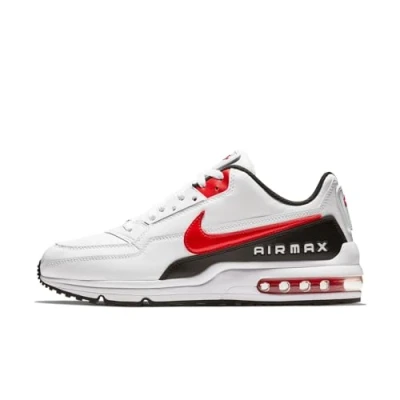 Image of Nike AIR MAX LTD 3, Men&#039;s Football Shoe, Multicolour White University Red Black 100, 6.5 UK (40.5 EU)