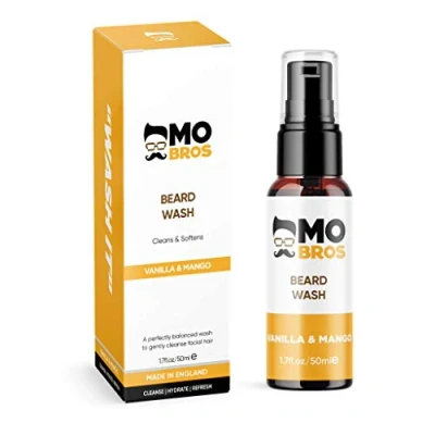 Image of Beard Wash Cleanse, Soften &amp; Refresh Your Facial Hair 50ml Vanilla Mango