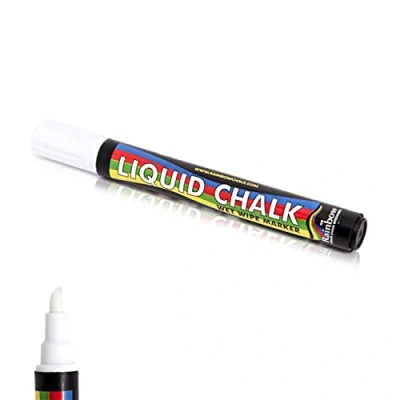 Image of Liquid Chalk Marker Pen White 5mm Bullet Nib