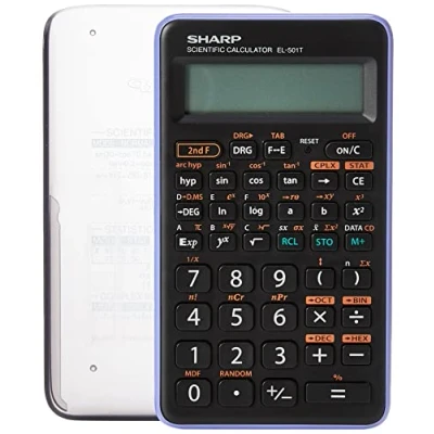 Image of SHARP CALCULATOR SCIENTIFIC EL501TBVL,Black