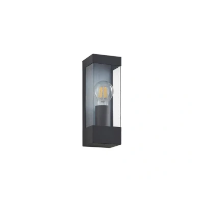 Image of Lindby outdoor wall lamp Tilian, height 25 cm, anthracite, steel