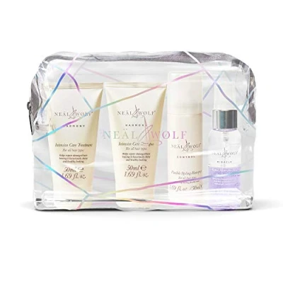 Image of Neal &amp; Wolf Harmony Mini Travel Size Shampoo, Hair Treatment, Hairspray Blow dry Mist