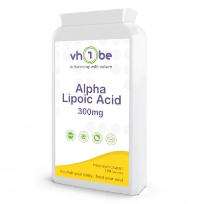 Image of Alpha Lipoic Acid Capsules 300mg High Strength ALA Supplement 4 Months Supply Vegan Friendly 120 Made in The UK to GMP Standards
