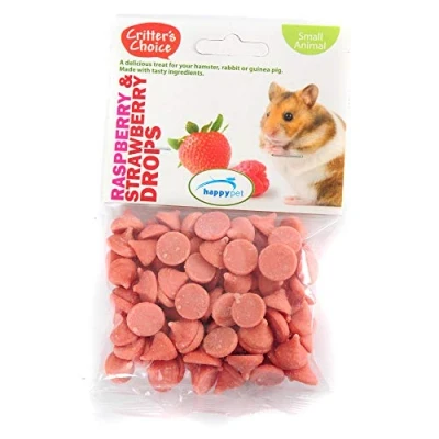 Image of Critters Choice Small Animal Raspberry and Strawberry Drops 75g