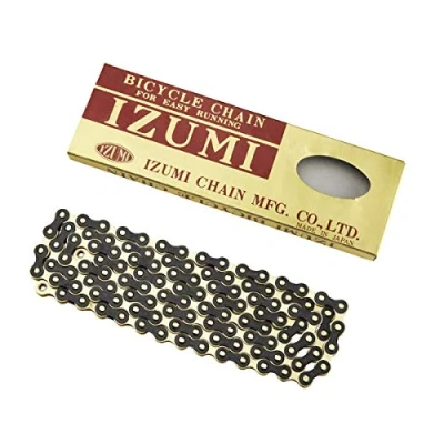 Image of Izumi Standard Chain 1/8 x 1/2 (116 Links), Gold/Black