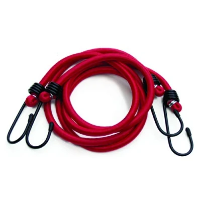 Image of Streetwize Pair 36&quot; Bungee Elastic Red Ideal for securing luggage/goods on roof/ladder bars, roof racks, trailers and open boots etc.