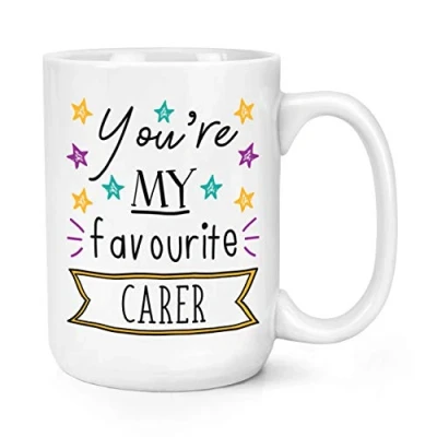 Image of You&#039;re My Favourite Carer Stars 15oz Large Mug Cup