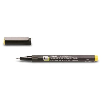 Image of Pilot OHP (Projector) Permanent Marker Pen Fine Tip, Yellow Ink (Each)