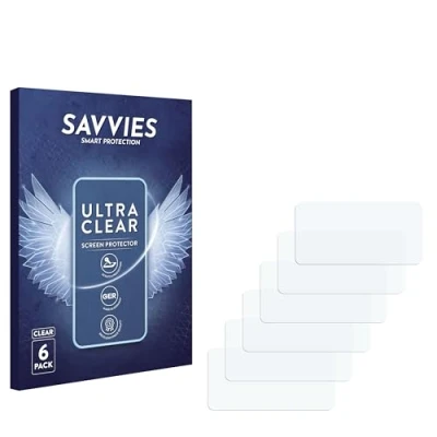 Image of Savvies 6 Pack Screen Protector compatible with Sanwa EXZES ZZ PC/RX 472 Protection Film Clear