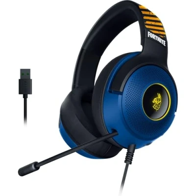 Image of Razer Kraken V3 X Fortnite Edition Wired USB gaming headset (ultra lightweight headphones, TriForce 40mm drivers, HyperClear microphone, RGB)