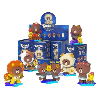 Image of Mighty Jaxx Line Friends Horoscopes Kwistal Fwenz Primus Series Sealed Tray of 6 Contains No Duplicates Blind Box Toy Collectible Figurines