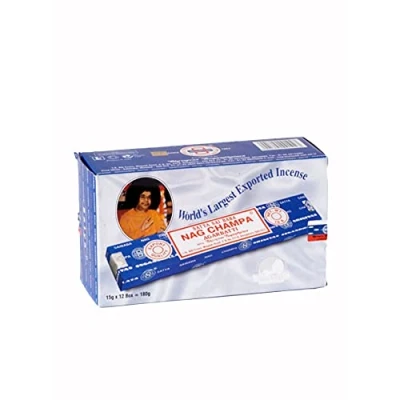 Image of Satya FBA_II100NC Nag Champa Incense Sticks 15 gms (Special 12 Pack)