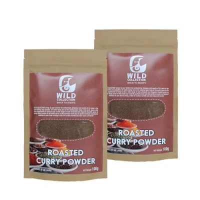 Image of Wild Collection Sri Lankan Curry Powder, Unroasted Roasted Powder Product of Lanka (200g, Powder)