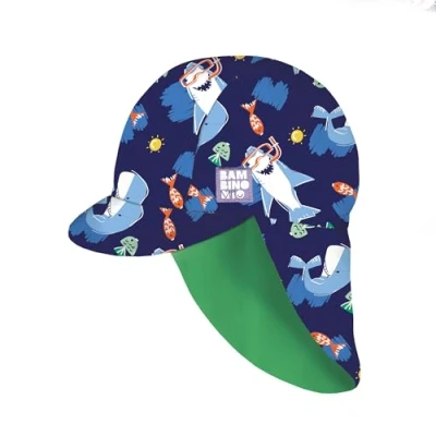 Image of Bambino Mio Baby Swim Sun Hat, Ocean Explorers, 0 12 Months