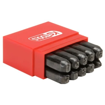 Image of KS Tools Number Stamping Set 10 Parts Square