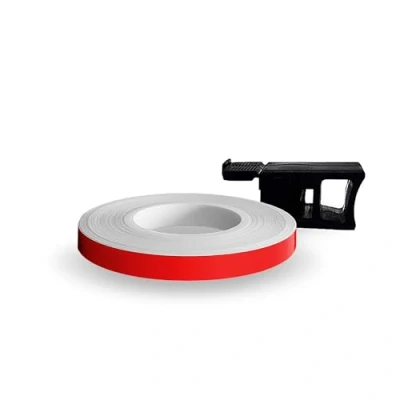 Image of Racing Wheel Stripes with Applicator Tool, Red Race, 7 mm x mt