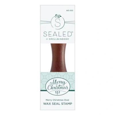 Image of Spellbinders Merry Christmas Oval Wax Seal Stamp from The Sealed for Collection