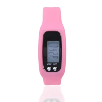 Image of Pedometer Bracelet; Smart Bracelet Watch Wristband Calorie Counter Sports Fitness Tracker Step Counter(pink)