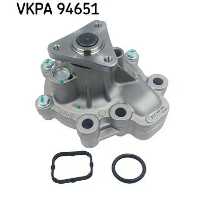 Image of PE0115010, PE0115010B, PE0115010C, PEDD15010 Water pump SKF VKPA 94651 with gaskets/seals Plastic for V ribbed belt use MAZDA: CX 5 I, 6 Saloon