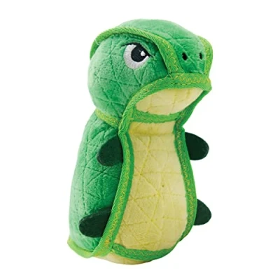 Image of Outward Hound Xtreme Seamz Dino Squeaky Plush Dog Toy Reinforced Dense Stuffing