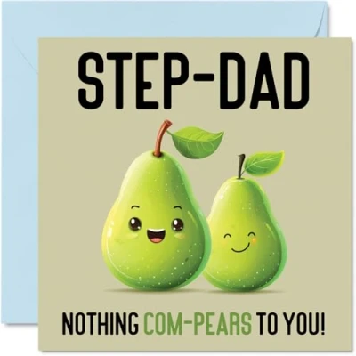 Image of Birthday Cards for Step Dad Nothing Com Pears Funny Happy Card from Son Daughter, Father’s Day Father, 145mm x Joke Greeting Men Him