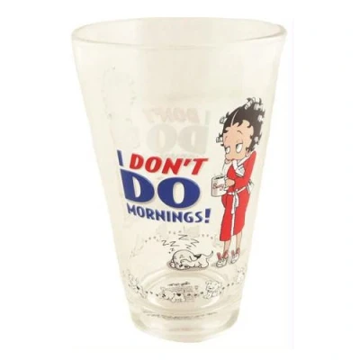 Image of Betty Boop, I Don&#039;t Do Mornings Half Pint Glass BP2125