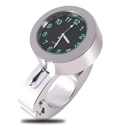 Image of Motorcycle Clock Waterproof Handlebar Watch Billet Aluminum Fit for Most Cruiser Chopper with 7/8&quot;