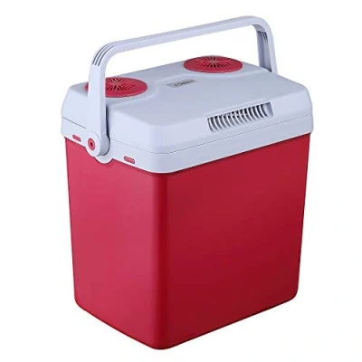 Image of Arebos 25 litre cooler for cooling and keeping warm mini fridge thermo electric with ECO mode 12/230 V car socket bag insulated