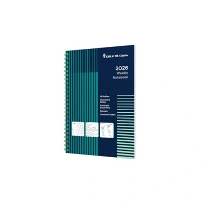 Image of Collins Colplan 2026 12 Month Calendar Year Planner, Week To View with Notes Diary, A4 Wiro Bound Cover (61 26)