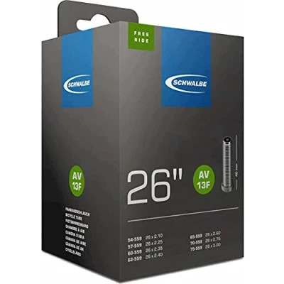 Image of Schwalbe AV13F Tube Schrader 26 x 2.1 3.0 Inches, Black