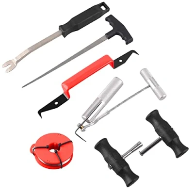 Image of DAYUAN 7pc Classic Vintage Car Molded Windshield Remover Windscreen Removal Tool Kit Set