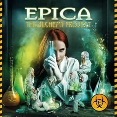Image of Epica The Alchemy Project Toxic Green vinyl Sealed 2022 UK 12&quot; AFR0064V
