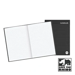 Image of RHINO A5 Hardback Notebook Casebound 192 Pages 8mm Lined