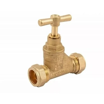 Image of TC 15mm Brass Stopcock Valve Compression Mains Stop Cock Tap BS1010