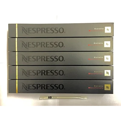 Image of 30 Decaf Ristretto Nespresso Coffee Capsules New Strong