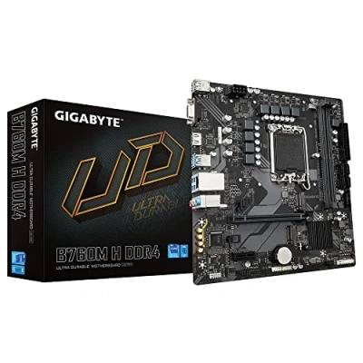 Image of Gigabyte B760M H DDR4 Motherboard Supports Intel Core 14th Gen CPUs, 6+1+1 Phases Digital VRM, up to 3200MHz (OC), 2xPCIe 4.0 M.2, GbE LAN, USB 3.2 Gen1
