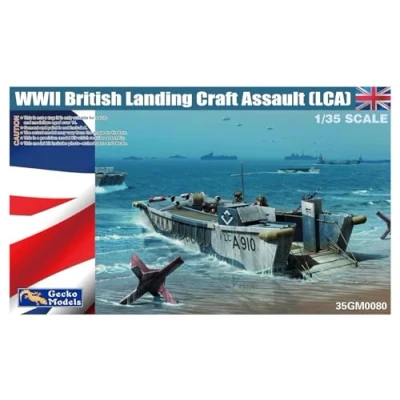 Image of Gecko 35GM0080 WWII British Landing Craft Assault (LCA) 1:35 Model Kit