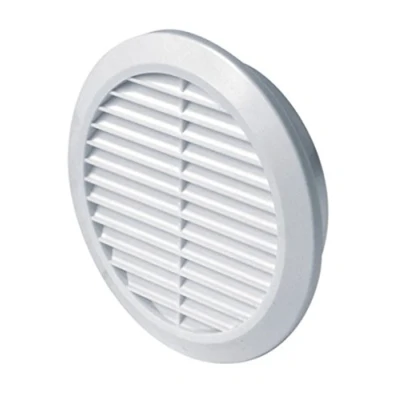 Image of White Circle Air Vent Grille 80mm / 3.15&quot; with Fly Screen Mesh Round Ventilation Ducting Furniture Cover Soffit T42