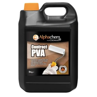 Image of CROMAR AlphaChem Contractor Grade PVA Multi Purpose Bonding Agent Primer Sealer Cement Filler &amp; Plaster Admixture Adhesive 5KG