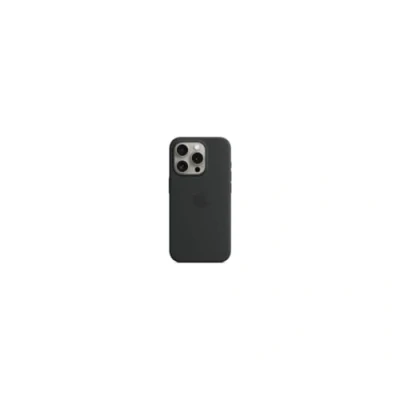 Image of Apple MagSafe Silicone Back Cover Black iPhone 15 Pro