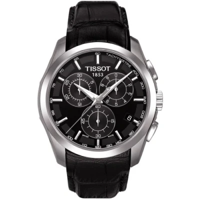 Image of Tissot Men Analog Quartz Watch with Leather Strap T0356171605100