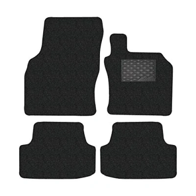 Image of Nicoman Spaghetti All Weather Fully Tailored Car mats Fit【2013 2019 Golf MK7 Hatchback/Estate】(Full Set 4 Piece,Black)