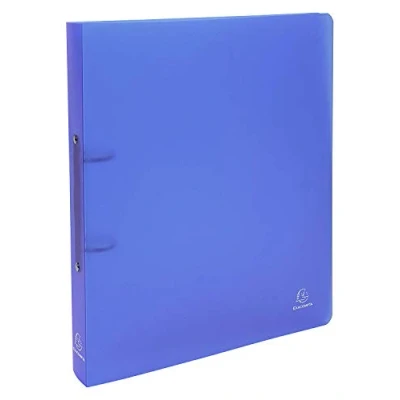 Image of Exacompta Ref.54362E 1 semi rigid PP Chromaline binder 2 round rings, diameter 30 mm Spine 40 External dimensions: 32 x 26.8 cm Format to be filed A4 Maxi Colour: blue