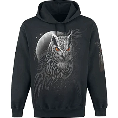 Image of Spiral WINGS OF WISDOM Hooded SS Blk M