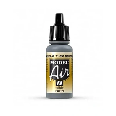 Image of Vallejo Model Air 17 ml Acrylic Paint Neutral Gray