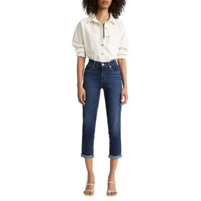 Image of Levi&#039;s Women&#039;s Mid Rise Boyfriend Jeans, Cobalt Layer, 27W / 30L