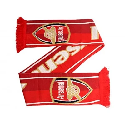 Image of Arsenal FC English Premier League Knitted Scarf Authentic EPL, Red