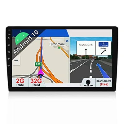 Image of JOYX Android 10 Double Din Car Stereo Head Unit Universal Radio 10.1 Inch Free Backup Camera 2G+32G Support Sat Nav Bluetooth GPS DAB+ WIFI 4G Steering Wheel 1080P Video Mirror Link Carplay